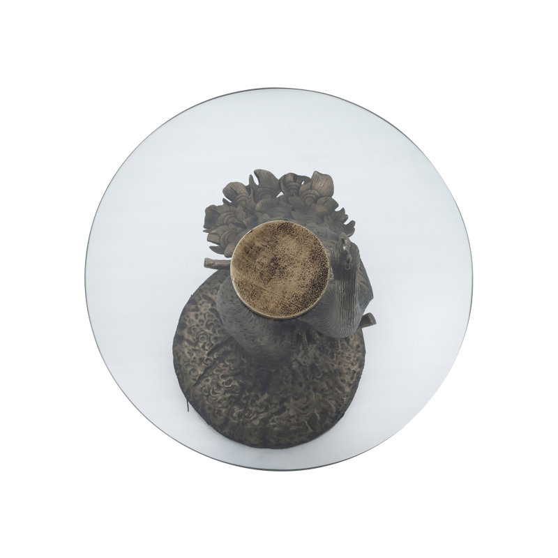 Paonne Glass End Table