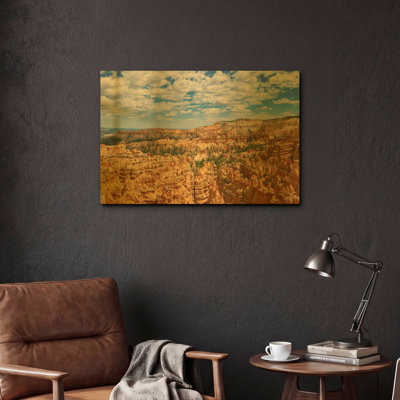 « Utah - Bryce Canyon Crop » par AKG, tableau mural en métal doré, 61 x 41 cm