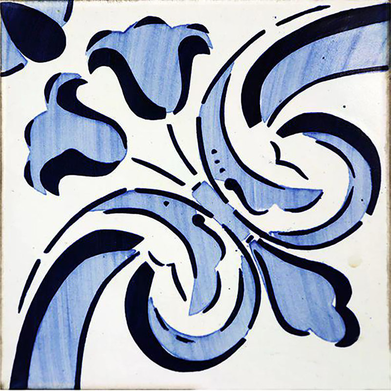 Carreau de mosaïque floral en vinyle 12 po x 12 po