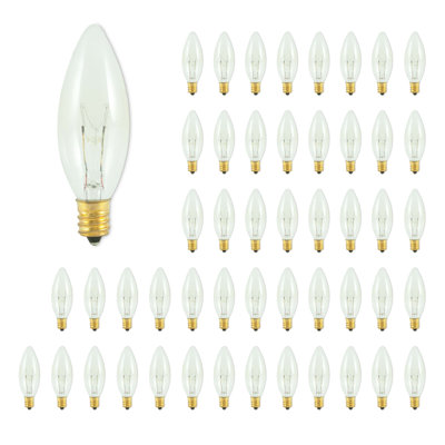 15 Watt, C11 Incandescent Dimmable Light Bulb