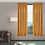 Velvet Room Darkening Curtain Pair