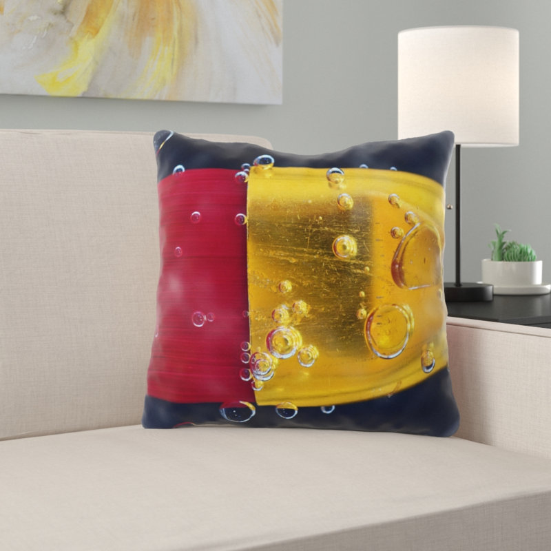 Coussin décoratif brosse Piercy, Microsuède, Intérieur