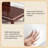 73.62"New Chinese-style red-brown solid wood imperial chair
