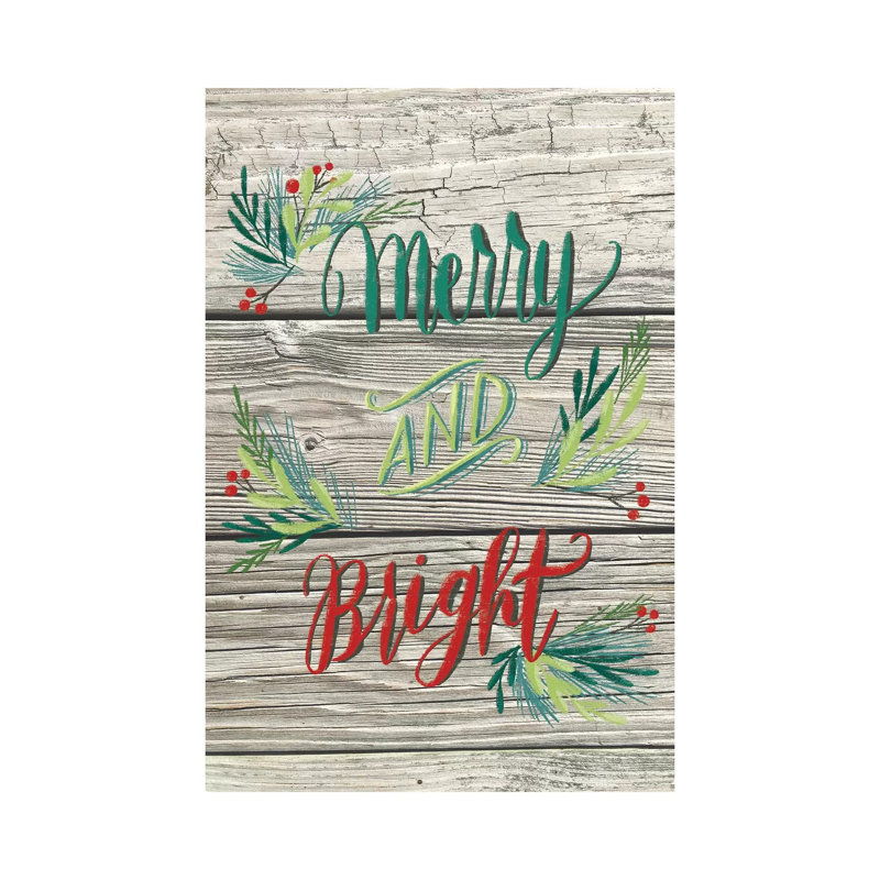 Christmas Greenery II by Amanda Mcgee - Wrapped Canvas Print, 30.48cm H x 20.32cm W x 1.91cm D