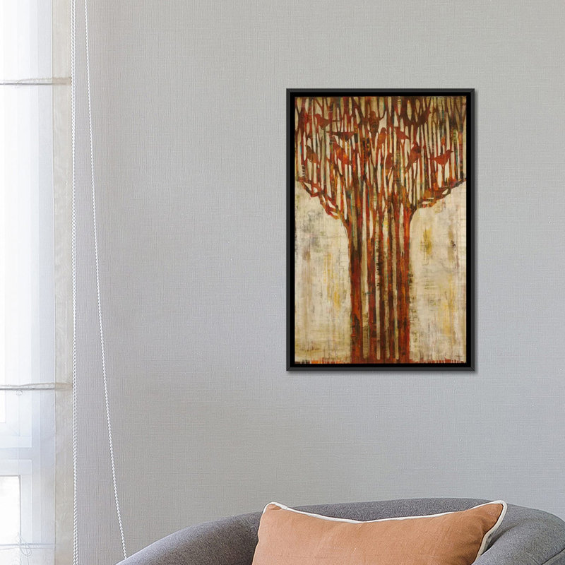 « branching out », impression sur toile, H 26 po x l 18 po x P 1,5 po, Toile avec cadre noir