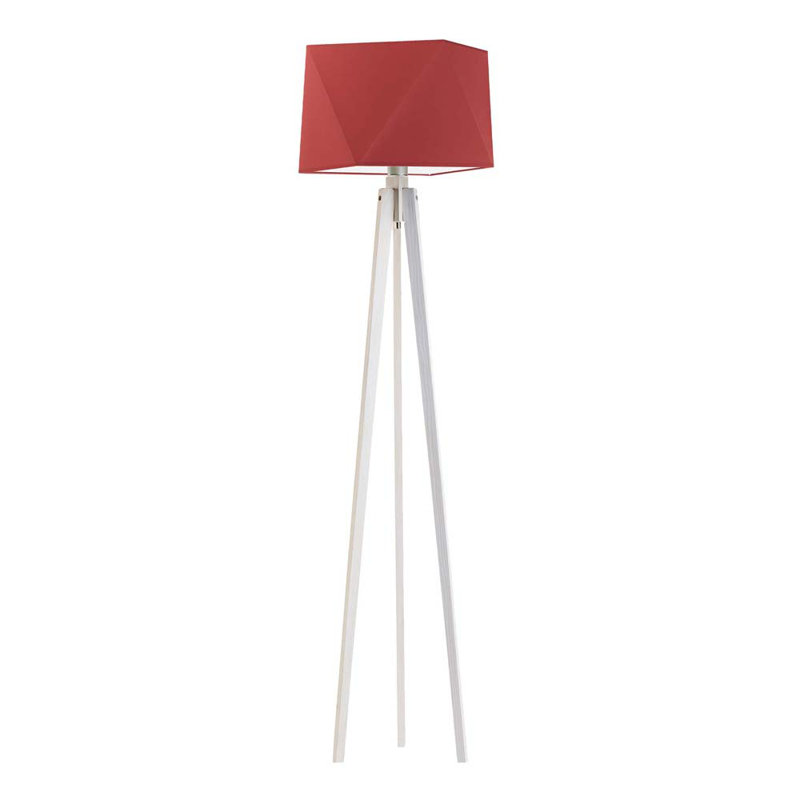 Artis 151cm Tripod Floor Lamp, White, Red