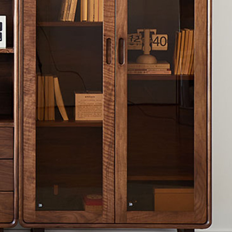 American style solid wood practical bookcase
