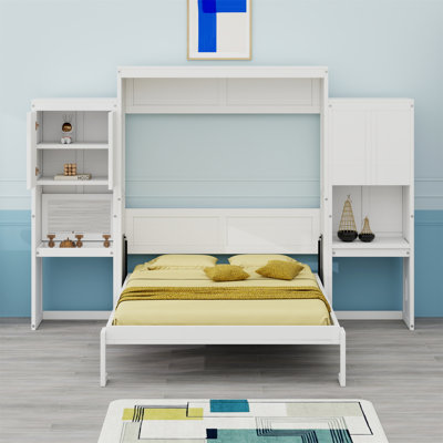 Murphy Bed With Desk, Vanity And Cabinets