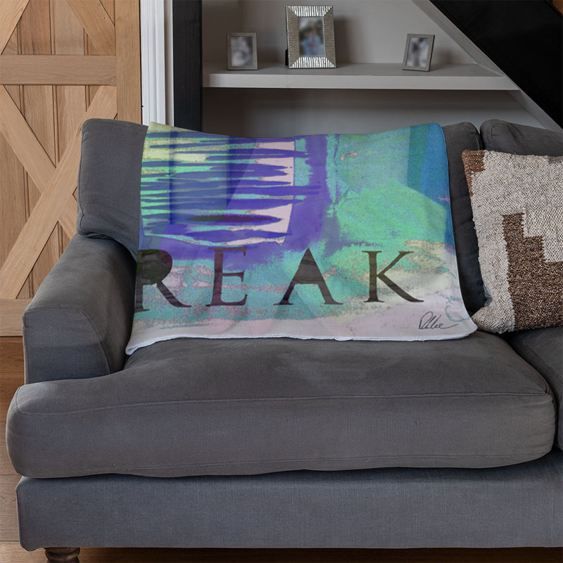 Reber Quilted Throw Blanket, Blue