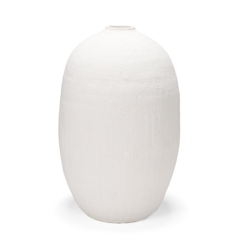 Poulan Handmade Ceramic / Porcelain Floor Vase, 31.9" H x 19.7" W x 19.8" D