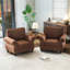 Ensemble de 2 fauteuils en tissu l 42 po avec pieds en bois massif-364033954