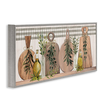 Rustic Cutting Boards Framed Giclee Art by Cindy Jacobs
