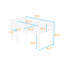 Lit mezzanine simple en bois avec échelle-306547624