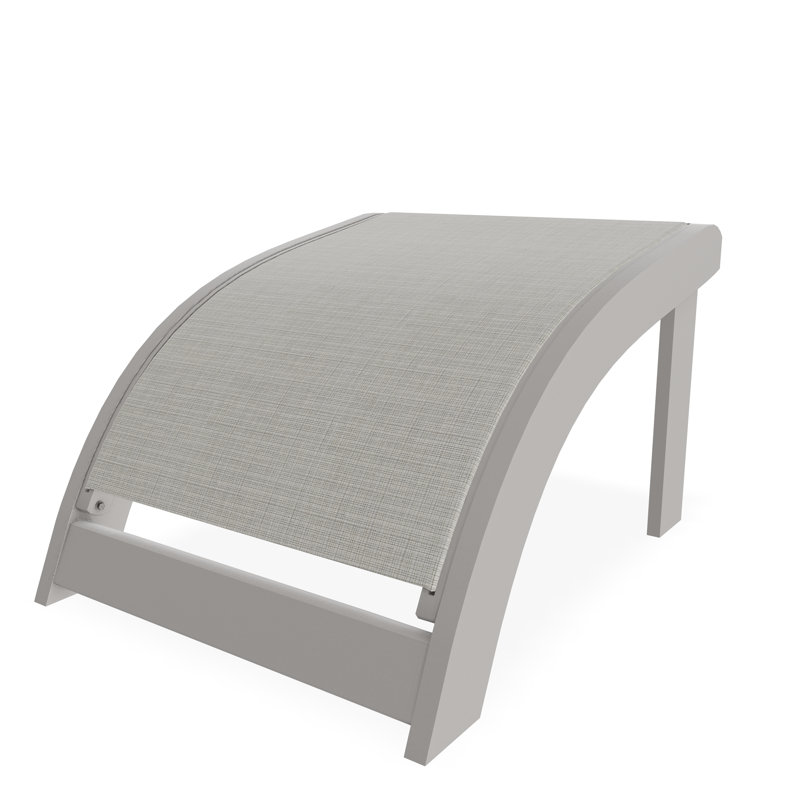 Repose-pieds Adirondack en polymère de qualité marine, Diacre, Gris chaleureux