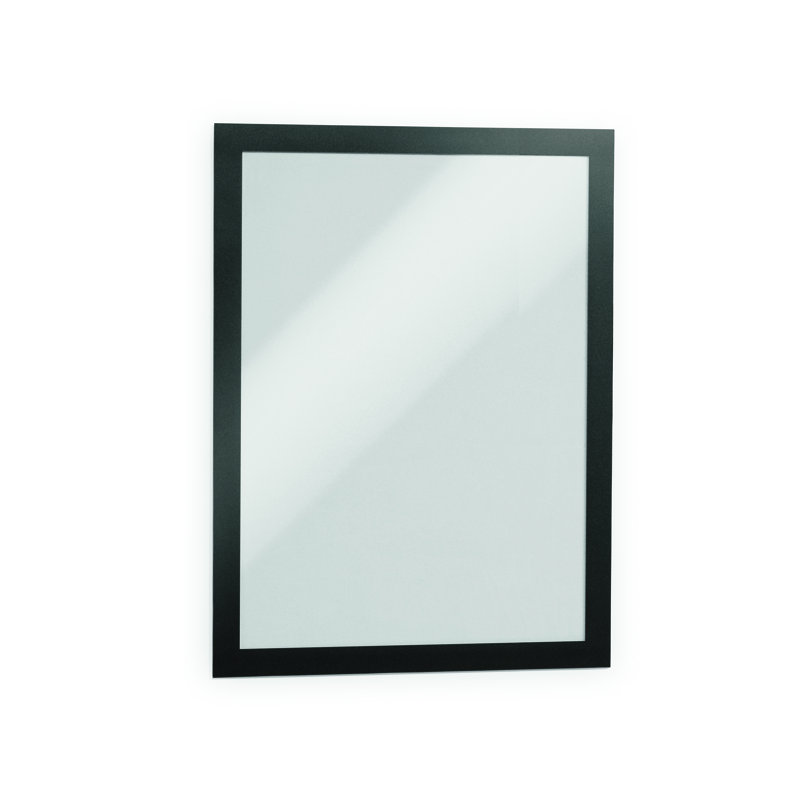 Cadre magnétique Duraframe durable noir - format lettre - paquet de 2