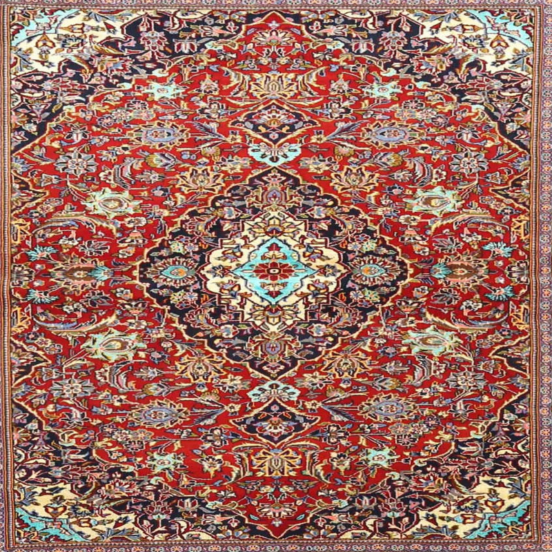 Poppie Oriental Indoor Rug, Round 7'