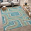 Tapis géométrique intérieur / extérieur lavable à la machine Chantille ACN2535-1202082757-1202082761