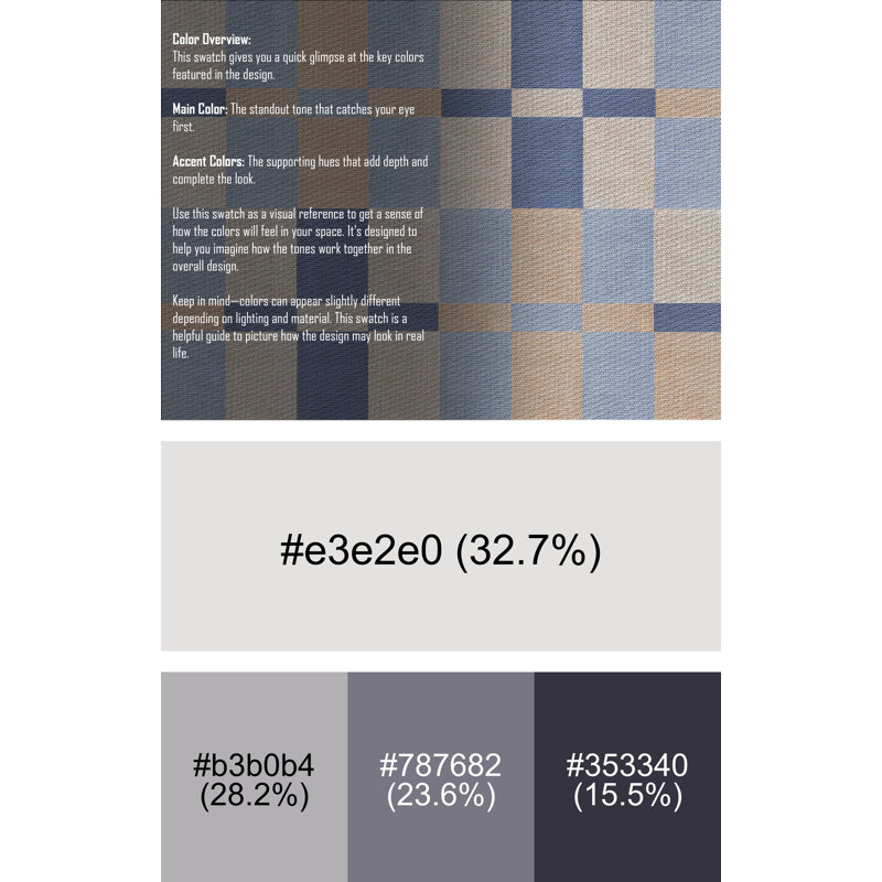 Tapis beige / bleu à motif géométrique Antonin, Rectangle 7 pi x 10 pi