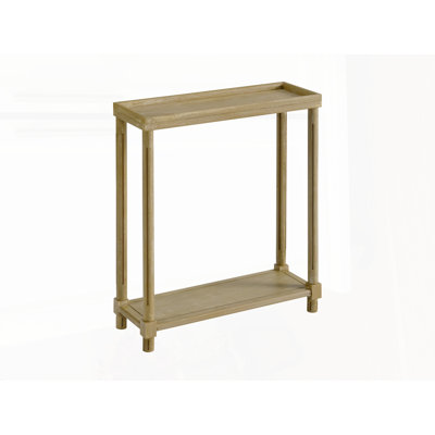 Narrow Side End Tables with Shelf, Set of 2, Space-Saving and Easy No-Tool Assembly, Perfect for Any Décor