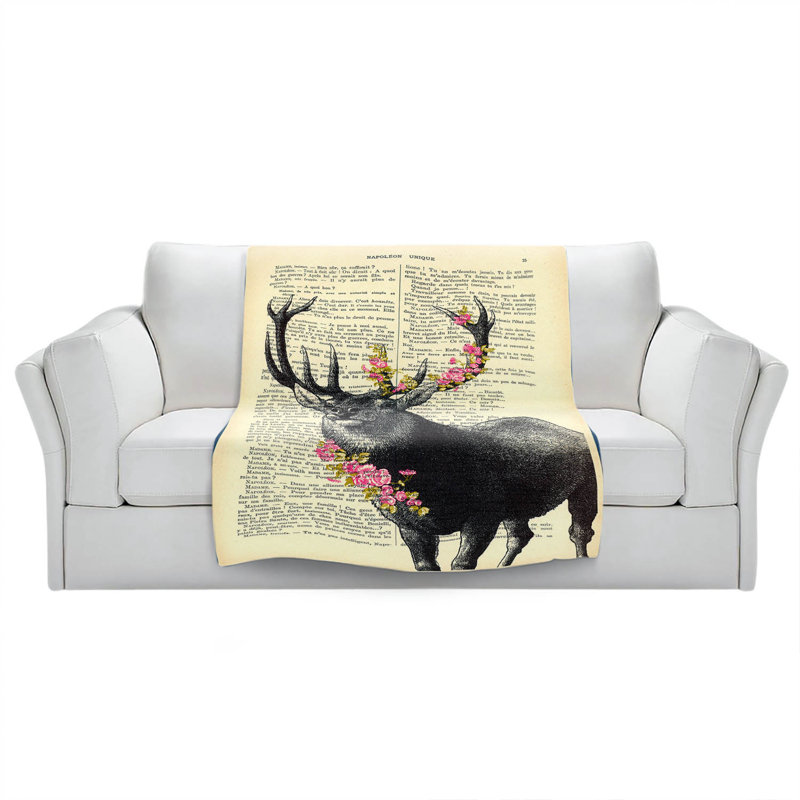  Couverture Deer Blossom, 51 po x 60 po