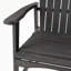 Chaises de salle à manger en bois de 2, gris foncé - pour la durabilité extérieure et le style 2 po pour la cour-1282344833
