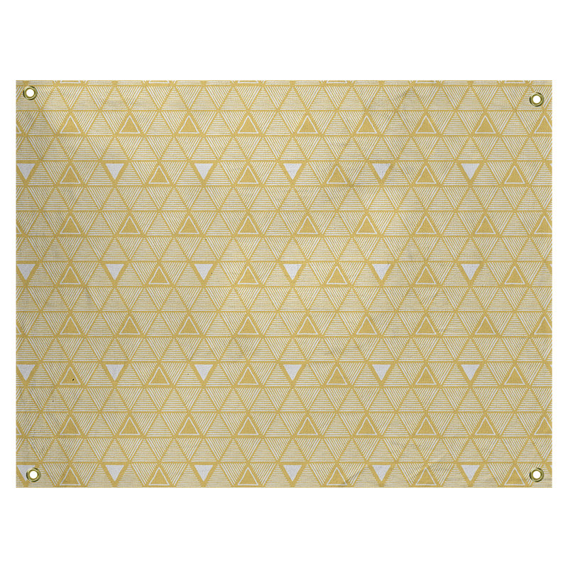 Tapisserie, H 26 po x l 36 po, Jaune