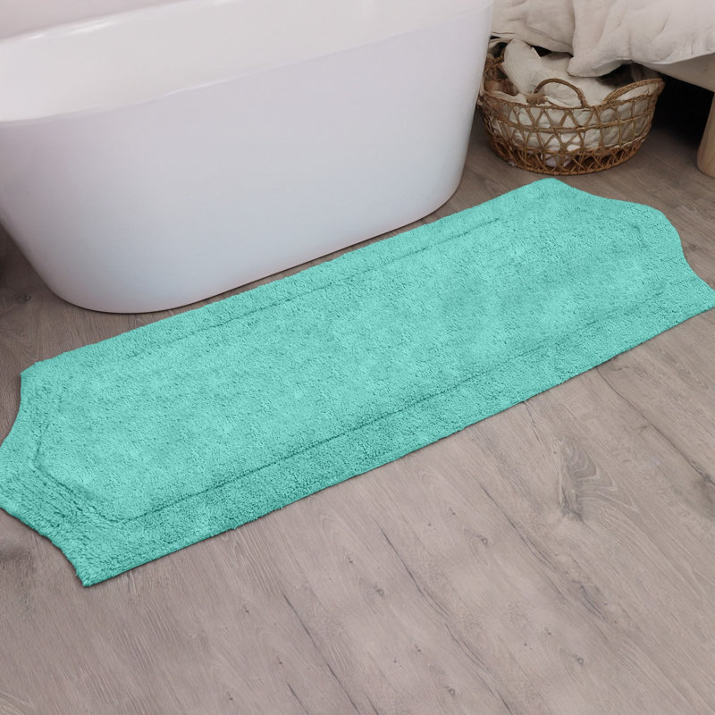 Morissette Bath Rug, 22" W x 60" L, Turquoise