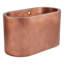 Raksha 60" Double-Wall Copper Soaking Tub with Included Overflow Drain and Foam Insulation-882257629