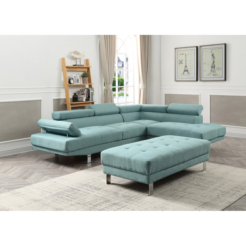 Canapé modulaire Modern River, Sarcelle
