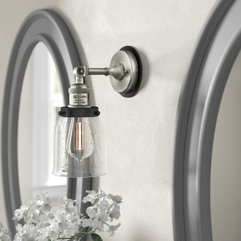 Clara Armed Sconce, Seedy, Black Antique Brass/Matte Black