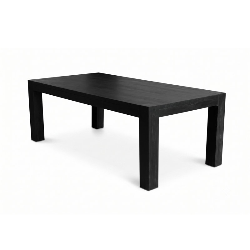 Table de salle à manger Napa, Napa Dining Table in Light Rustic Solid Black