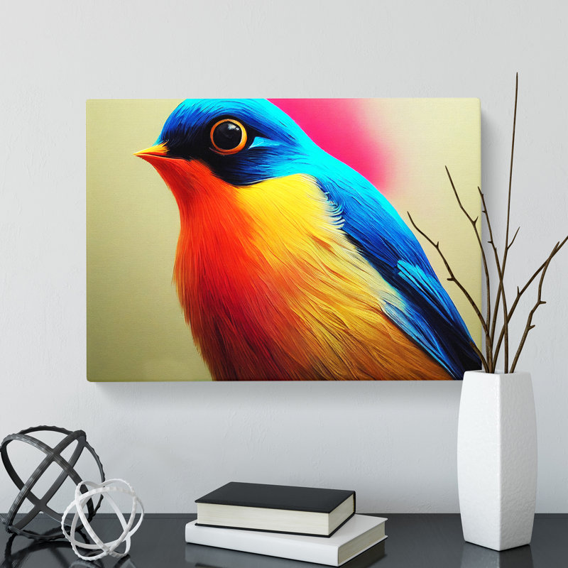 Seductive Robin Bird - Wrapped Canvas, 35cm H x 50cm W x 3cm D