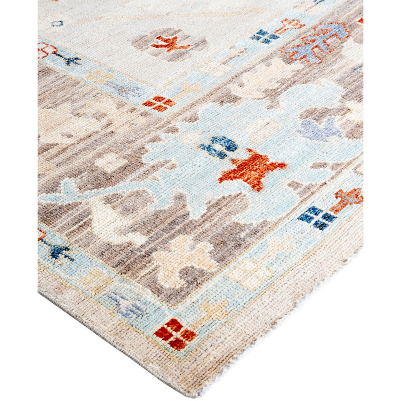 One-of-a-Kind Rectangle 8' X 9'9" Hand Knotted Area Rug