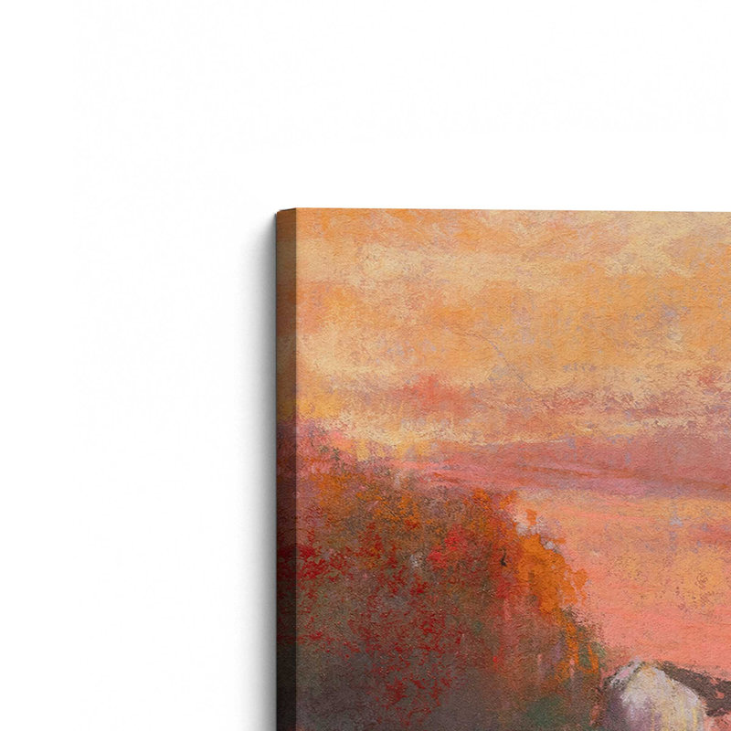 «Tangerine Skies», grande impression sur toile, H 36 po x l 54 po