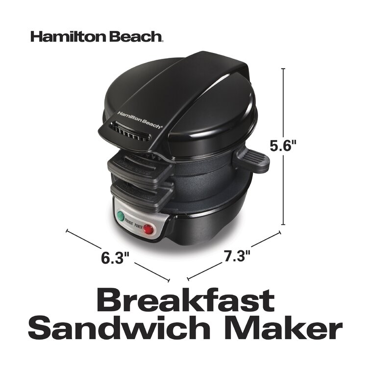 Hamilton Beach Breakfast Sandwich Maker (25477) Black 25477 - Best Buy
