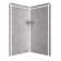 FlexStone Splendour 40"W x 40"D x 80"H Corner Shower Surround