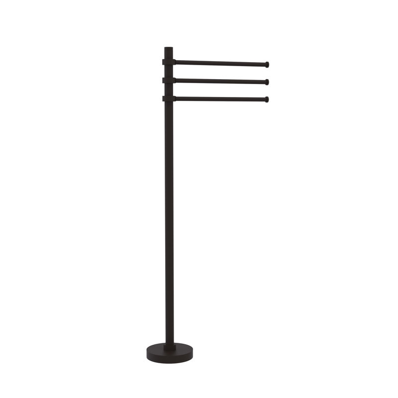 Porte-serviettes sur pied Gober, Bronze huilé