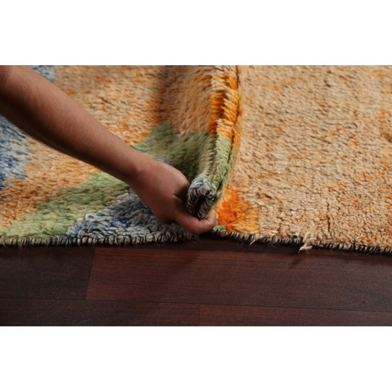 One-of-a-Kind 9'1" X 12'10" New Age Wool Area Rug in Multicolor
