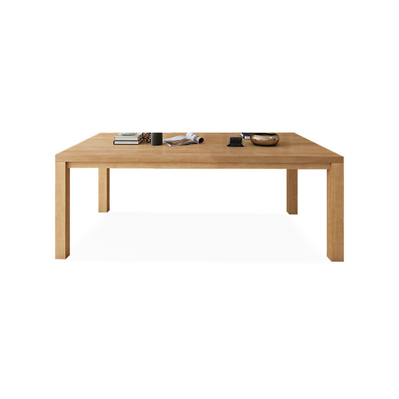 Bureau rectangulaire en bois massif Burlywood, H 29,53 po x l 62,99 po x P 27,56 po