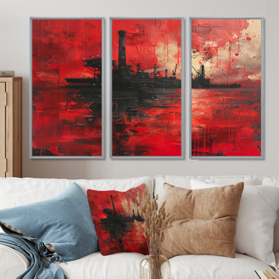 Lagan - Oil Rigs / Fields, ensemble d'art mural