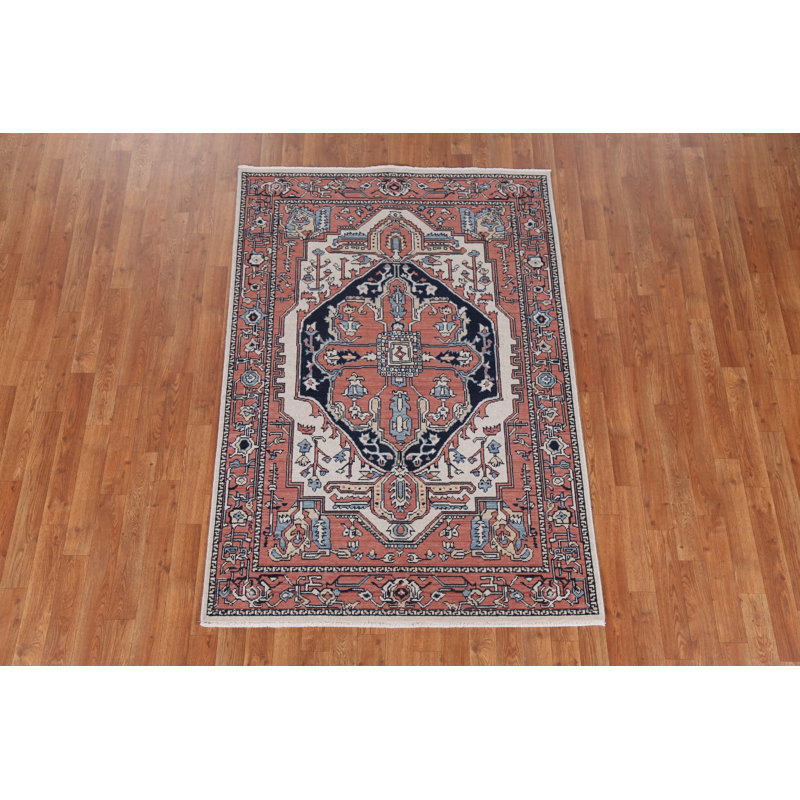 Handmade Geometric Turkish Rug 4x6
