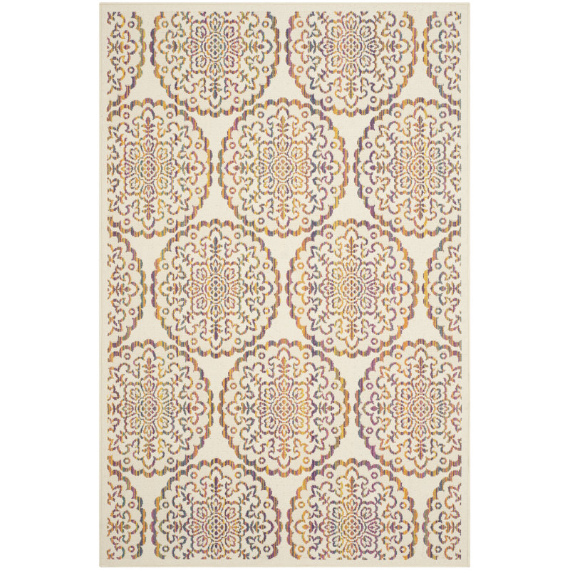 Leeds Hooked Indoor/Outdoor Natural Rug, Rectangle 122 x 170 cm
