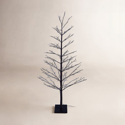 Black Birch Tree with LED Lights