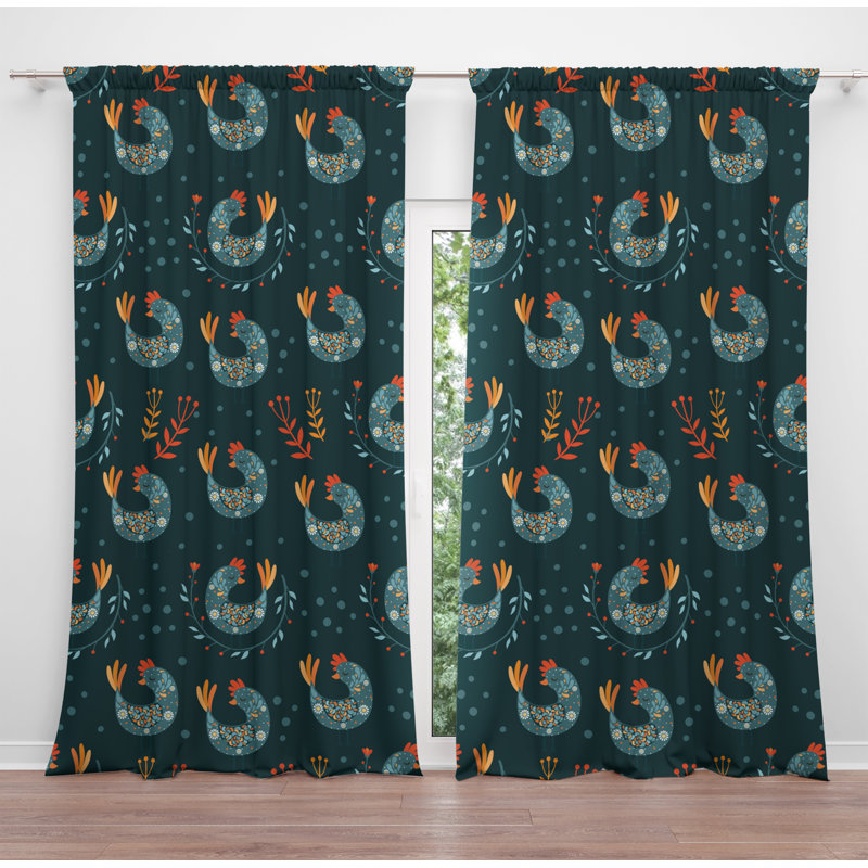 Paire de rideaux obscurcissant en polyester Fareham, L 40 po x H 61 po