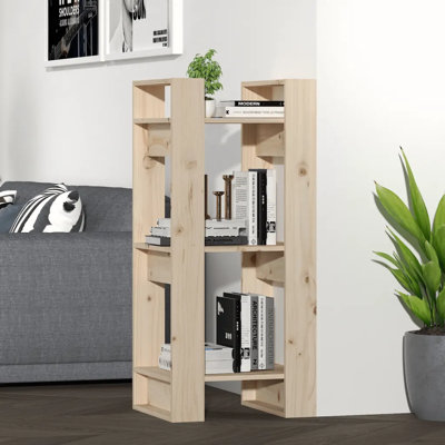 Jaiden-James 91cm H Solid Wood Etagere Bookcase