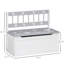 Essential - Grey Storage Bench With Ample Grey, 23.5" L X 11.75" W 19.75" H Dimensions