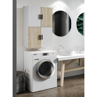 Nayzeth Solid + Manufactured Wood Laundry Room Organiser