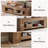 Solid Wood Low Console Entryway Table