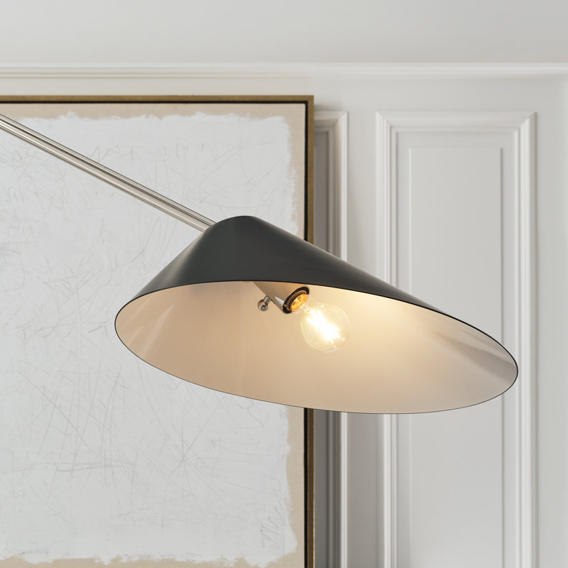 Lorna Arched Floor Lamp, Black