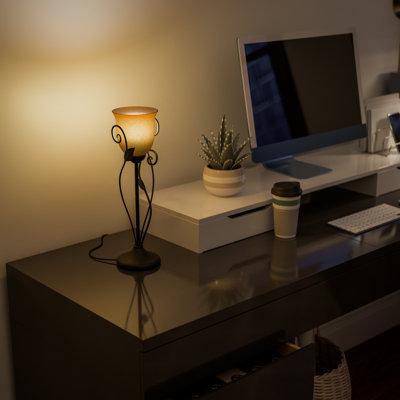 Arbour Torchiere Table Lamp - Oil Rubbed Bronze